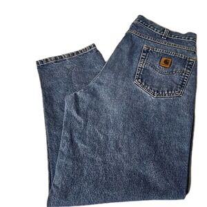 Carhartt Jeans Men's 38x29 Blue StraightT RELAXED  B17 DST
